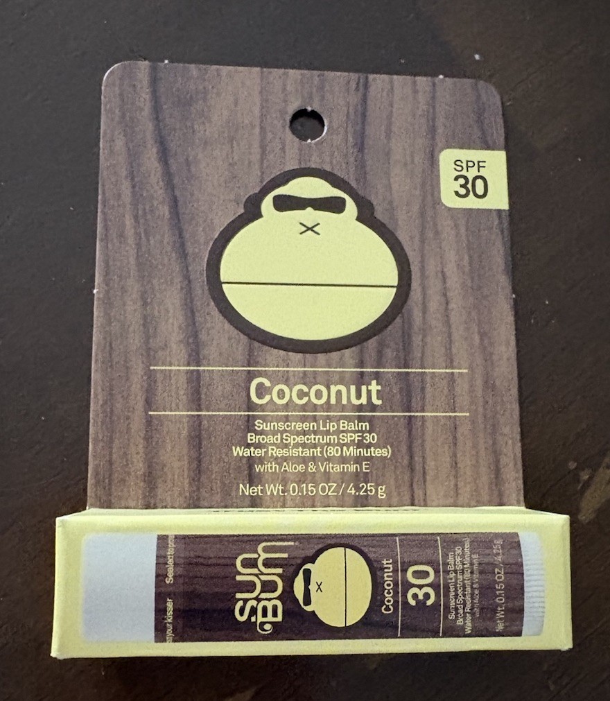 NEW Sun Bum Coconut Sunscreen Broad Spectrum SPF 30 Lip Balm – NEW