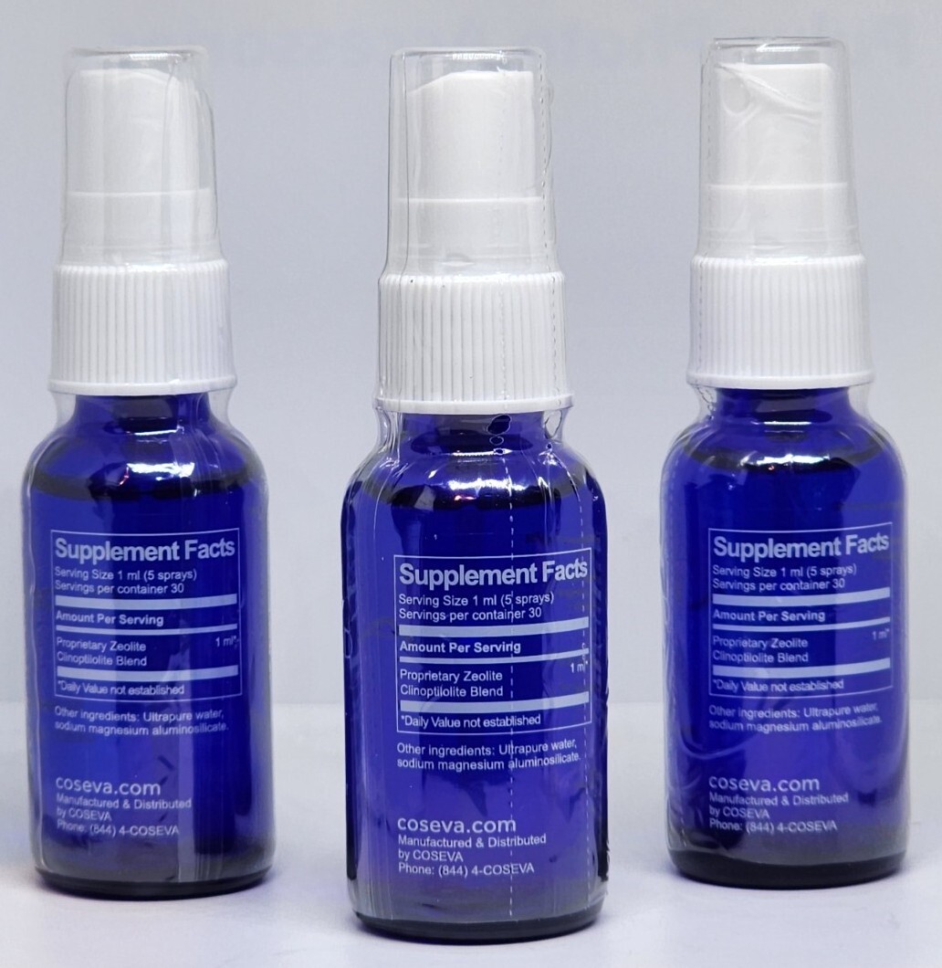 (3 Pack) Coseva Advanced TRS Toxin & Contaminant Removal System 28ml New Sealed
