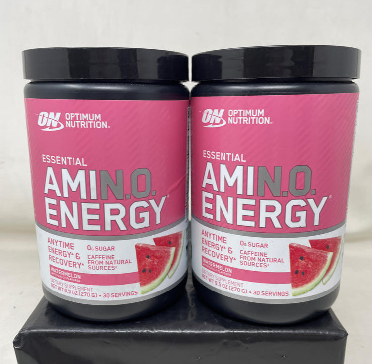Optimum Nutrition Amino Energy & Recovery – Watermelon, 9.5 oz, Exp. 10/26 – 2pk
