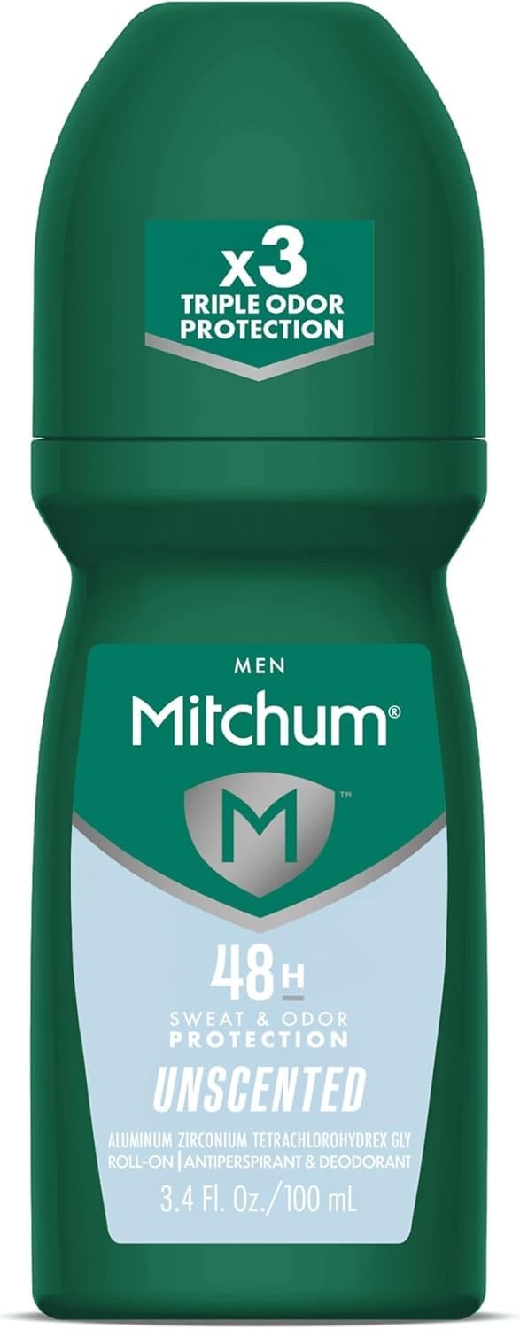 Mitchum Invisible Anti-Perspirant & Deodorant Roll-On, 3.4 Fl Oz (Pack of 4)