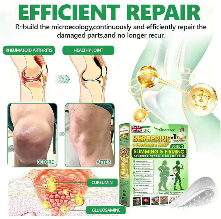 CareUplift Moringa Berberine NAD+ Weight Loss Patches Advanced Nano Microneedle
