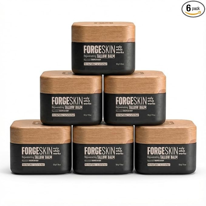 FORGE SKIN® Wrinkle Defense Beef Tallow Balm for Men [TALLOW-BASED] Moisturiz