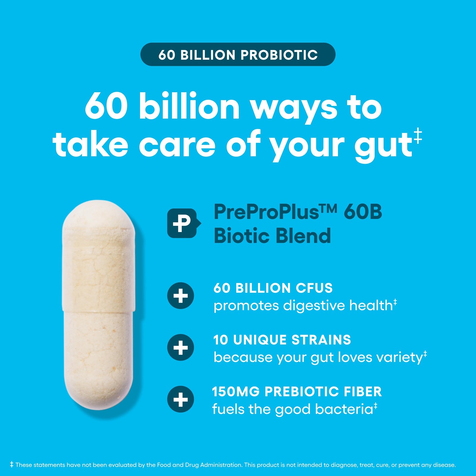 Physician’s CHOICE Probiotics 60 Billion CFU – 10 30 Count (Pack of 1), No