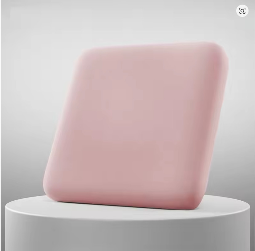 Cute Pink 1.6in Thick Foam Seat Cushion Ultra Soft Office Chair Pad Car Support