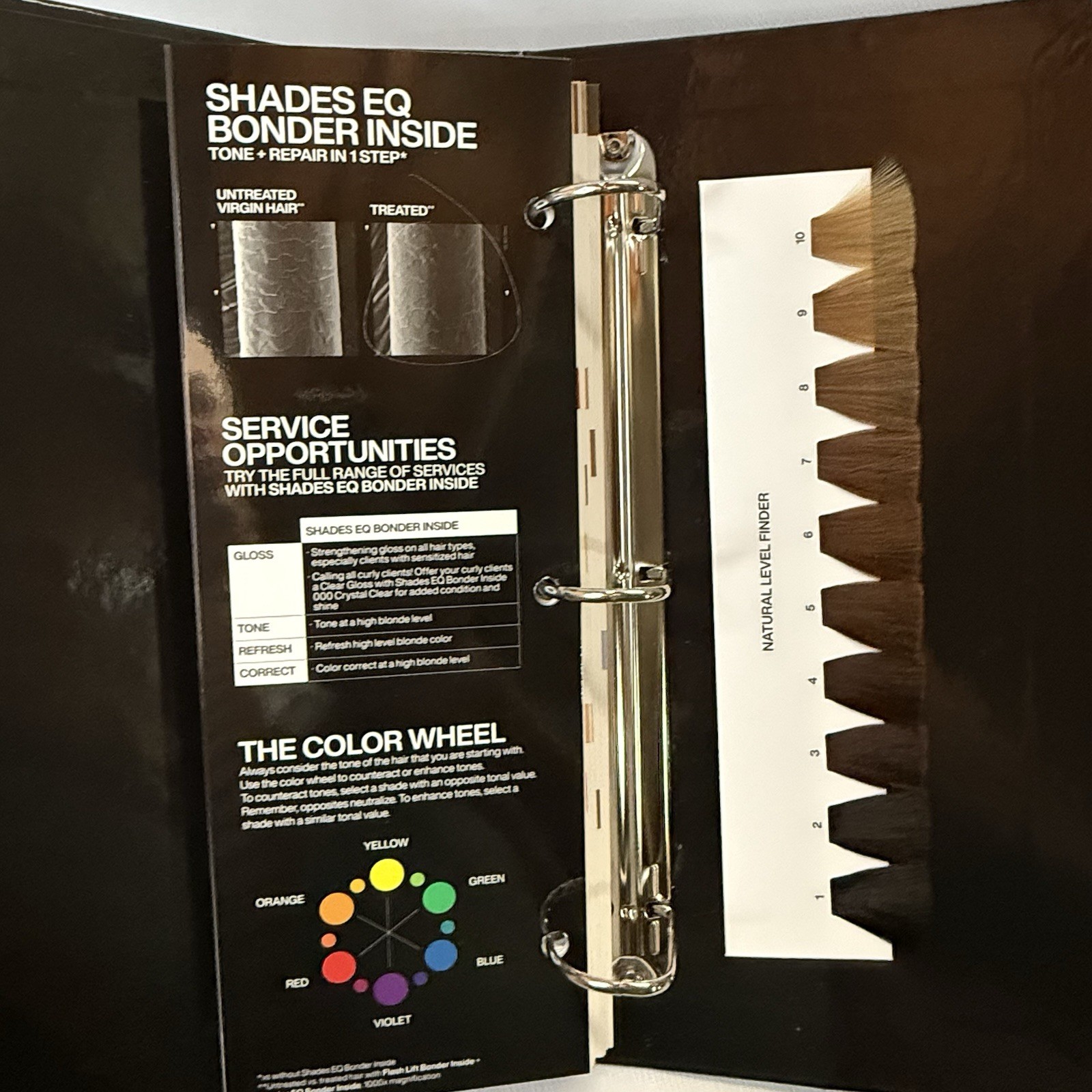 Redken 2025 Shades Eq Swatch Book For Gloss & Bonder Inside Demi Permanent Color