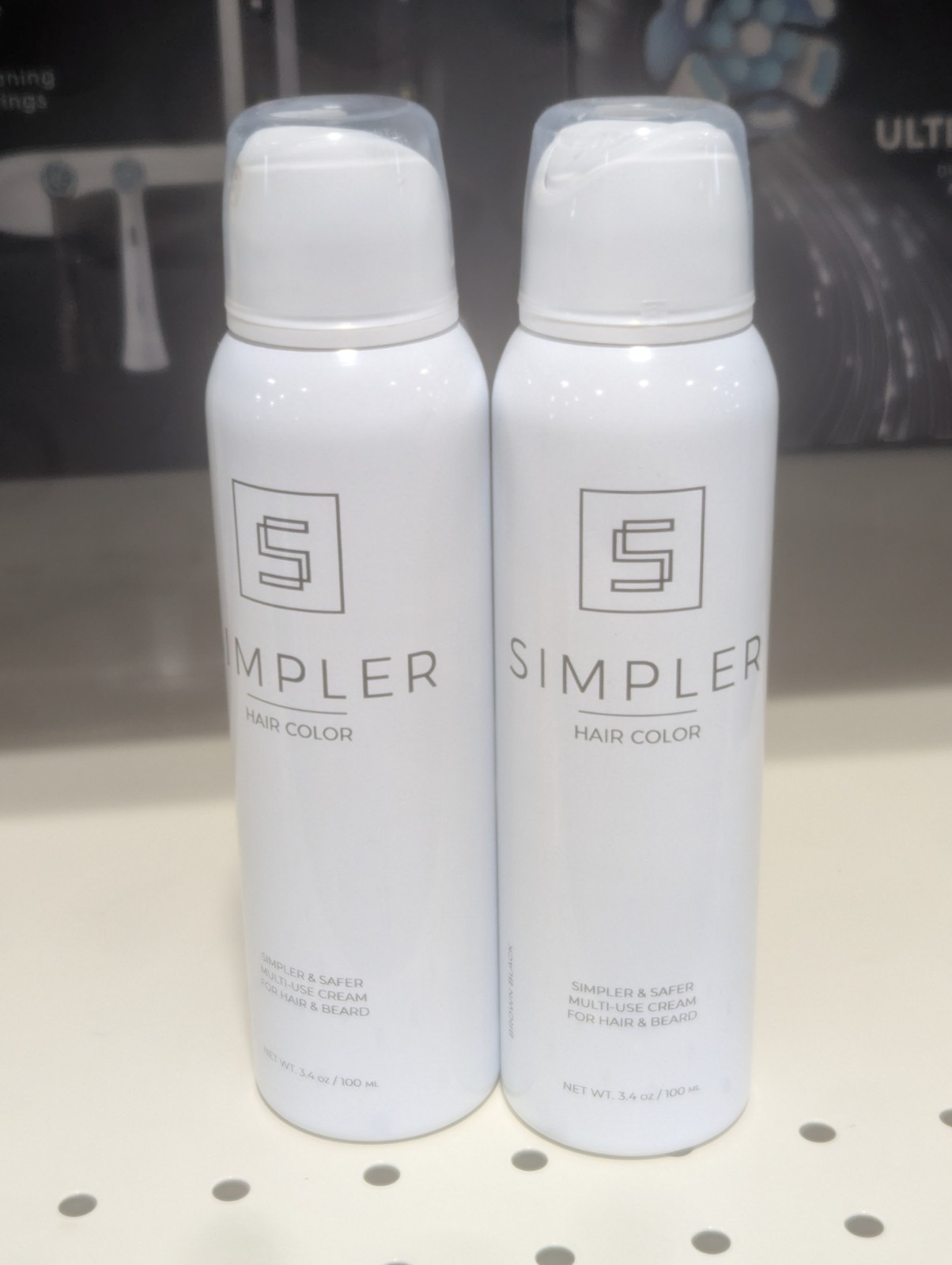 2 Bottles SIMPLER BRAND Unisex “Brown Black” Color Only (not Kit) Brand NEW