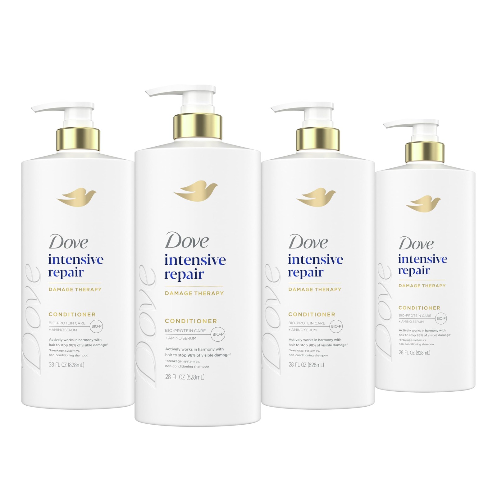 Conditioner Intensive Repair Damaged Hair Bio Protein 28 Fl Oz Pack Dove Care