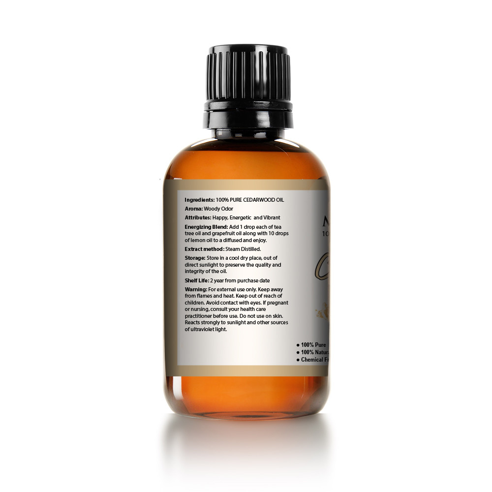 4 fl oz Cedarwood Essential Oil (100% Pure & Natural) – Mayan’s Secret USA