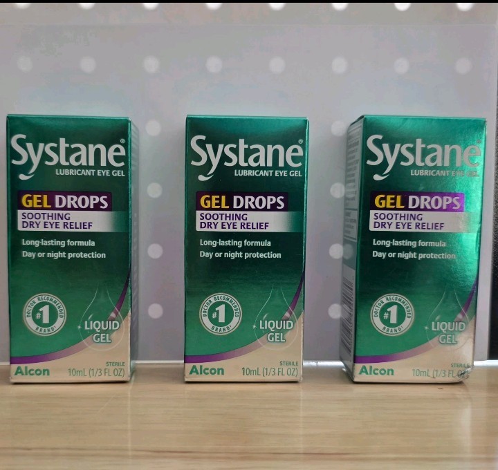 EXP 03/2027+! 3 Box Lot Systane GEL DROPS Day Night Dry Eye Relief 10mL 1/3oz