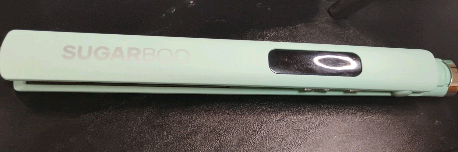 SugarBoo Flat Iron Extra Long Titanium Styler Mint Green. No Returns Accepted.