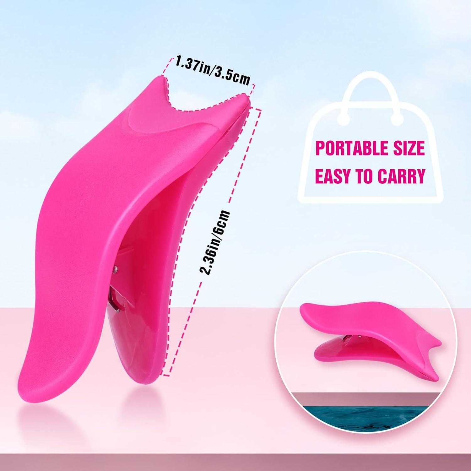False Eyelashes Applicator Tool Lashes Clip for Beginners Easy to Apply Plum