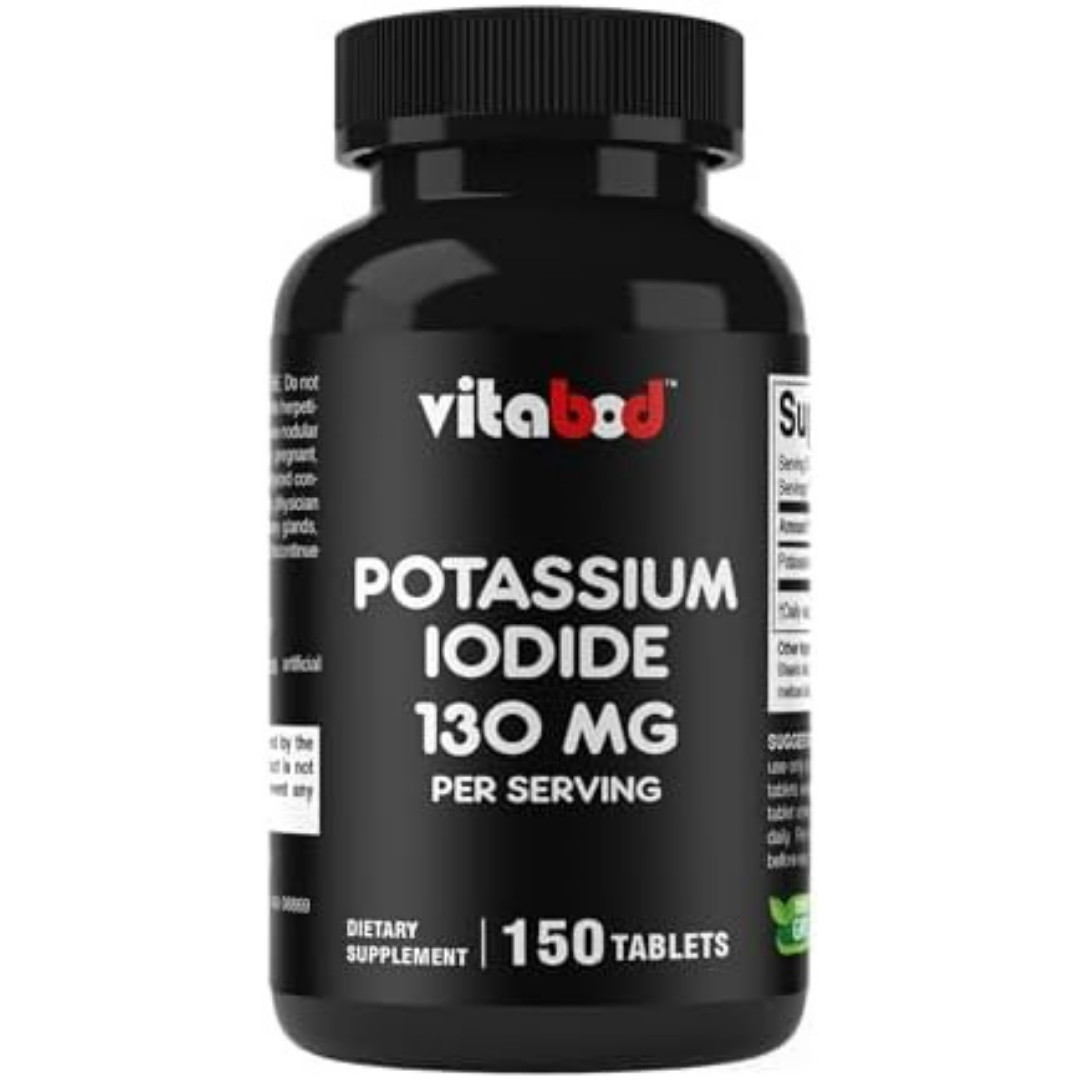 Potassium + Iodide Pills Tablets☆130 mg Supplement☆Survival Kit Fallout