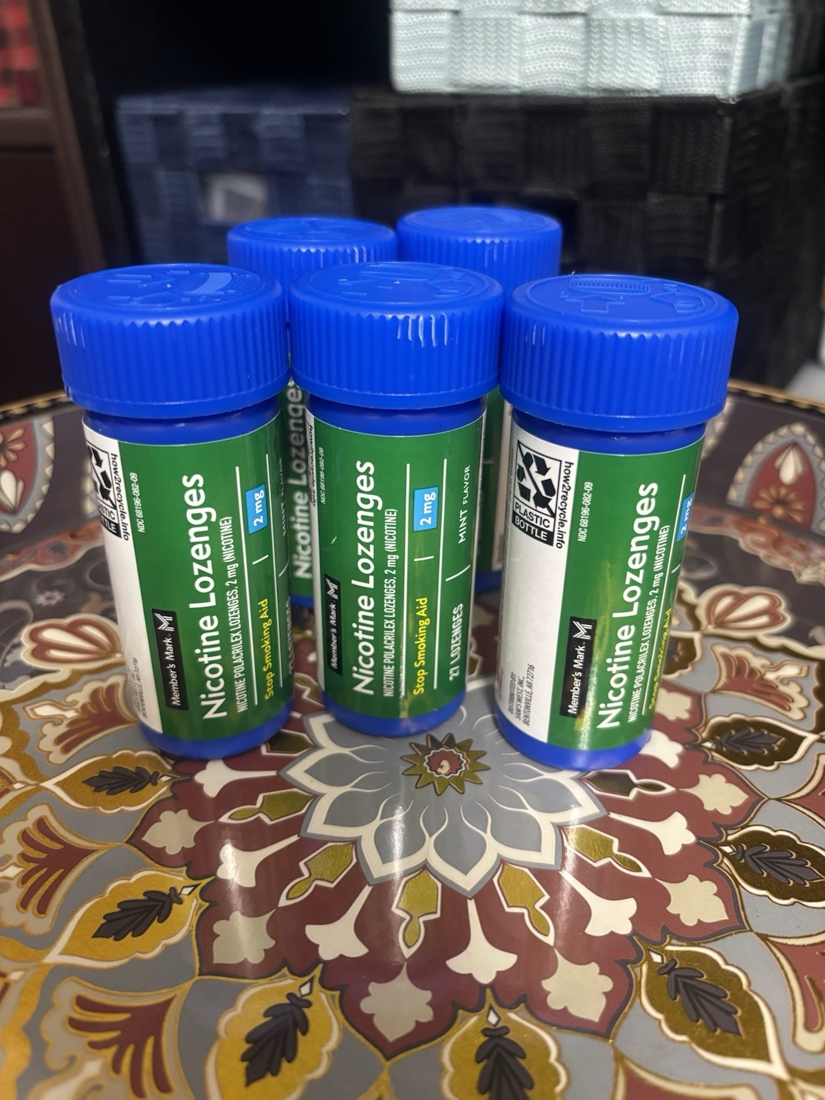 5Packs Nicotine Lozenge – 2mg, Mint Flavor