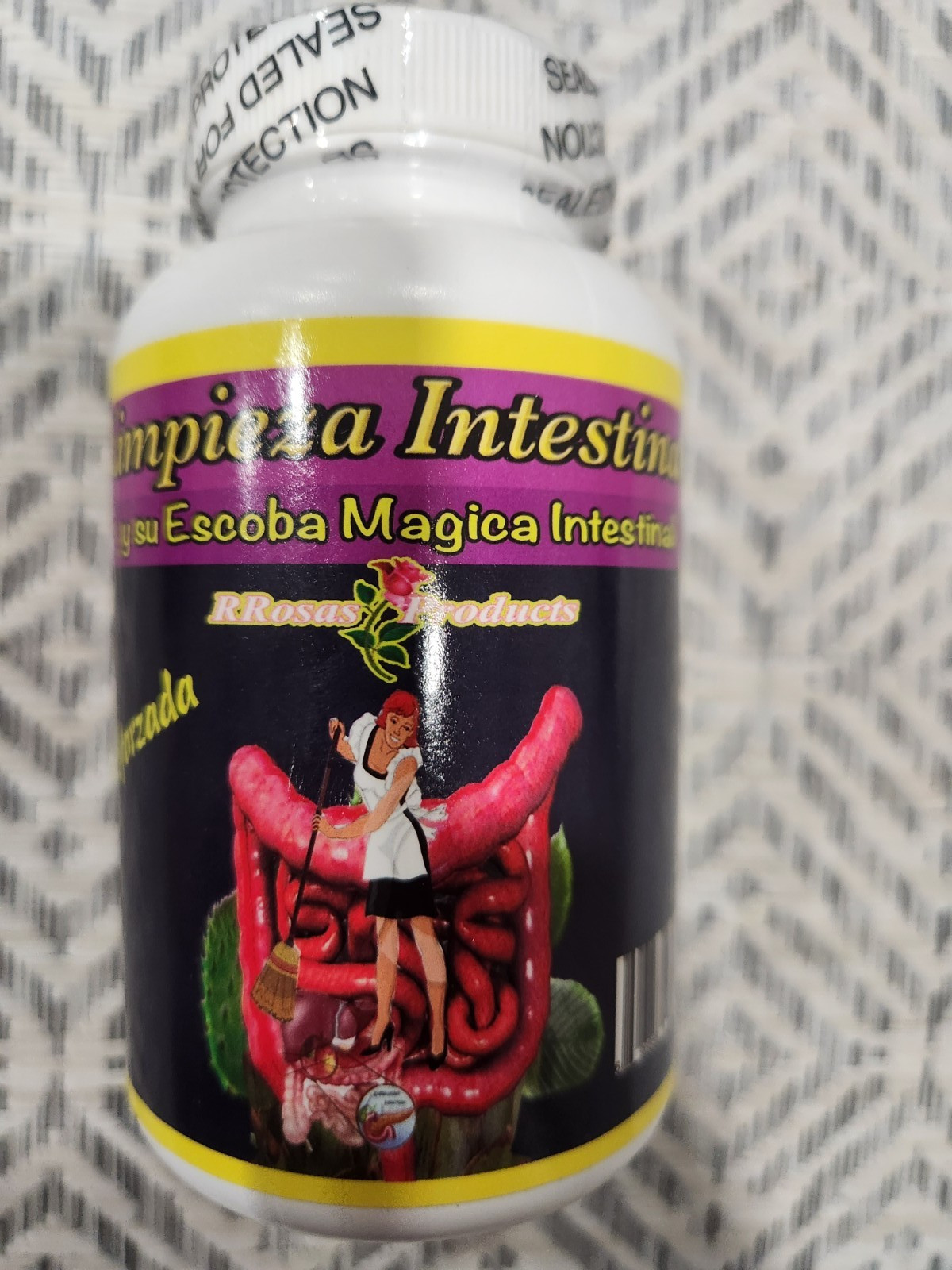 INTESTINAL CLEANSING 120 CAPSULES 12/2029 LIMPIEZA INTESTINAL REFORZADA ESCOBA M