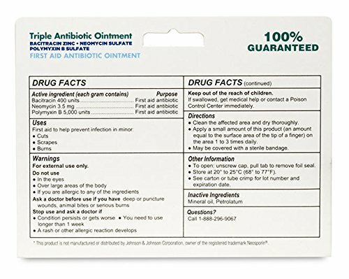 First Aid Triple Antibiotic Ointment 1oz – – 4 Tubes (Total 4 oz received)