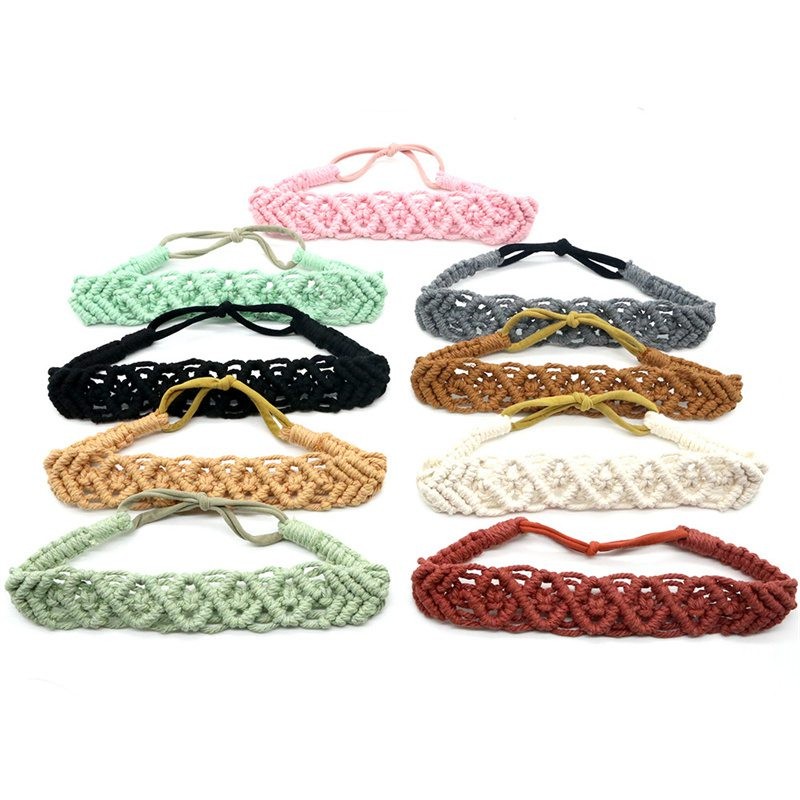 Adult Hair Accessories Boho Chic intertwine Turban Solid Color Head Band