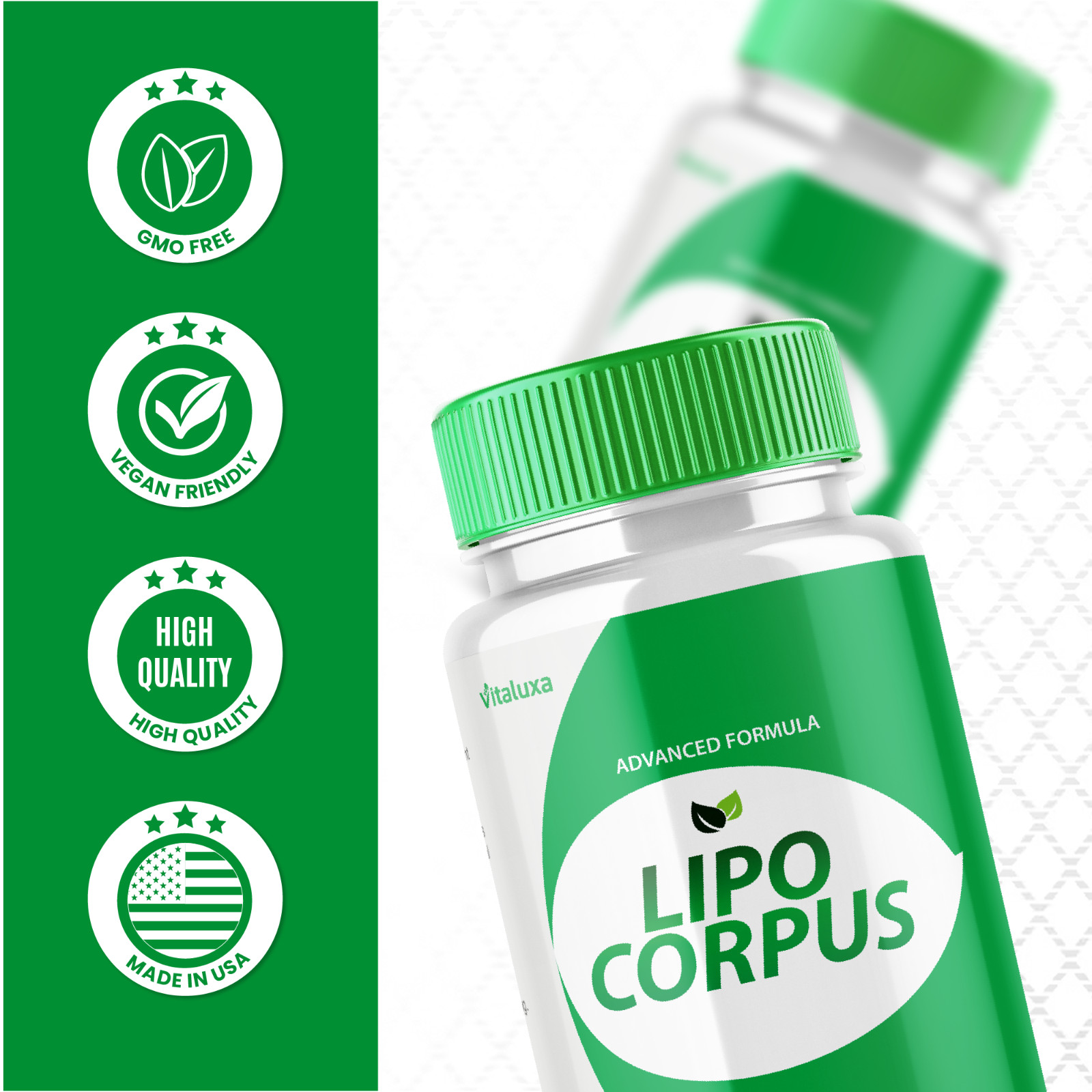 (5 Pack) Lipo Corpus, Official Formula for a Fit and Healthy Body (300 Capsules)