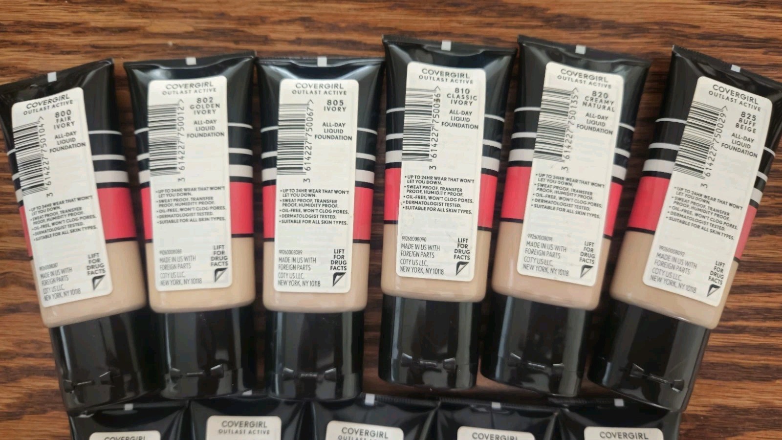 COVERGIRL-OUT LAST ACTIVE-24HR FOUNDATION-CHOOSE YOUR SHADE/SHADES-READ!!!