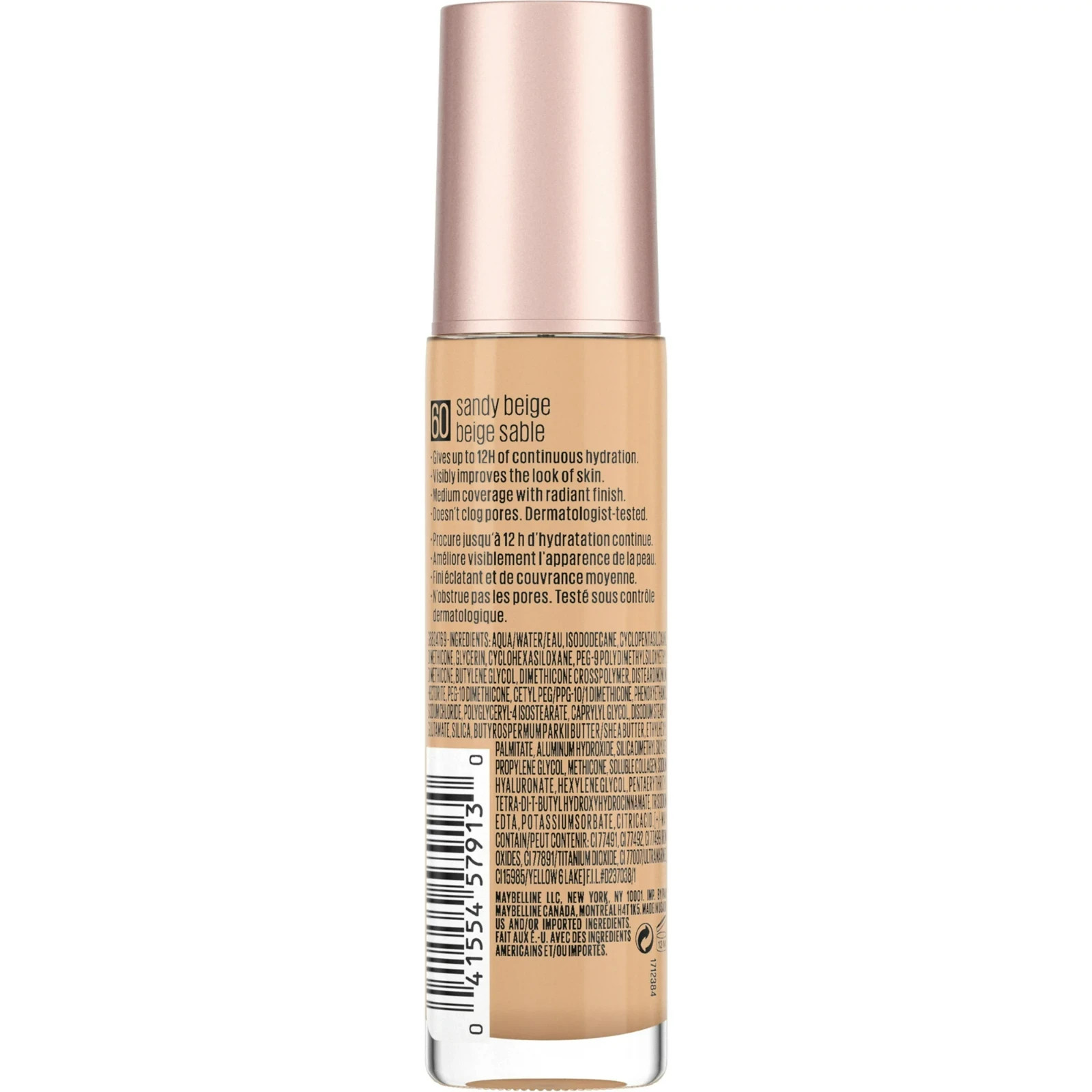 Maybelline Dream Radiant Liquid Medium Coverage Hydrating Foundation Sandy Beige