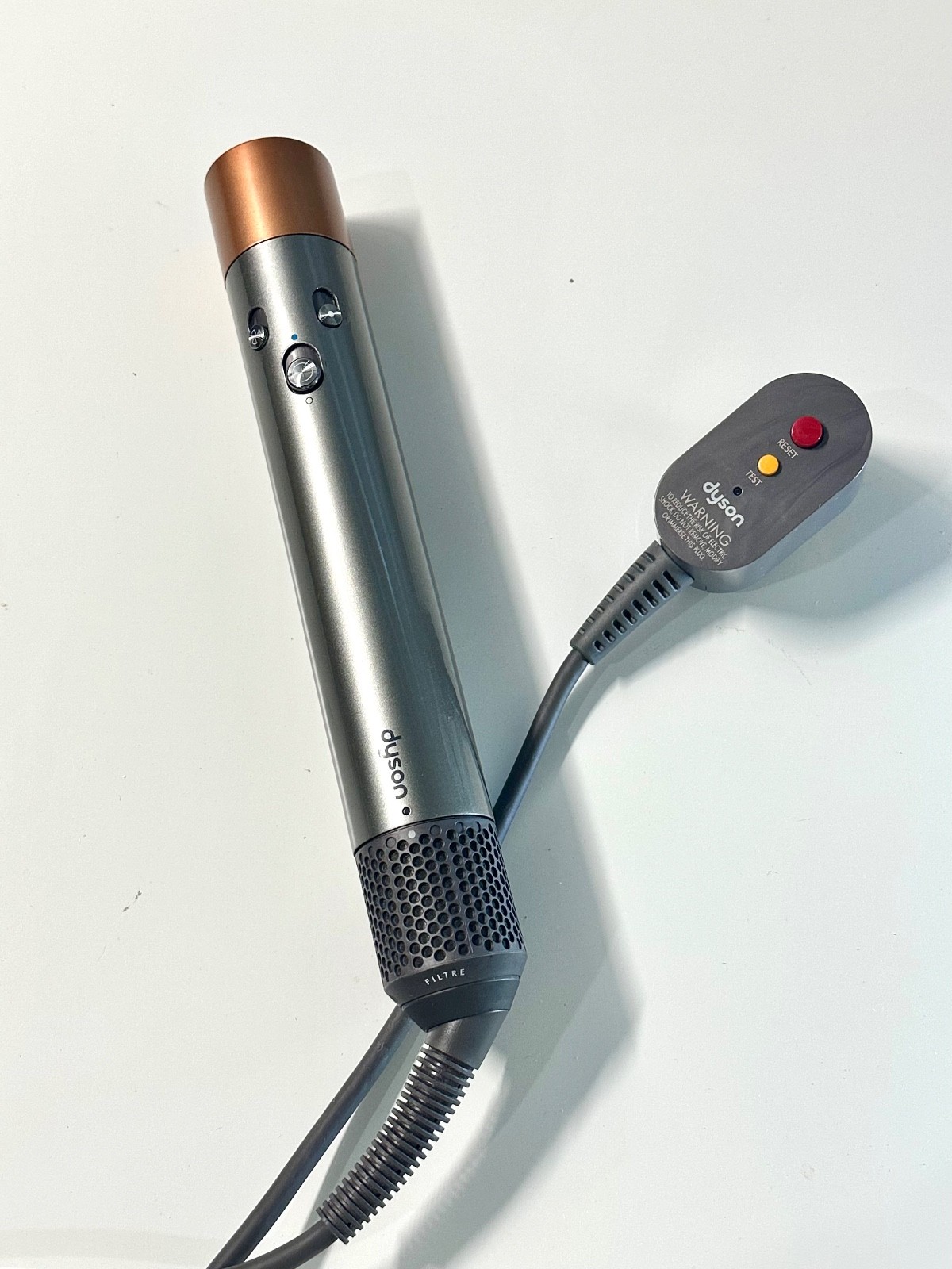 Genuine Dyson Hair Dryer Airwrap Multi Styler Nickel/Copper Wand Only, (USED)
