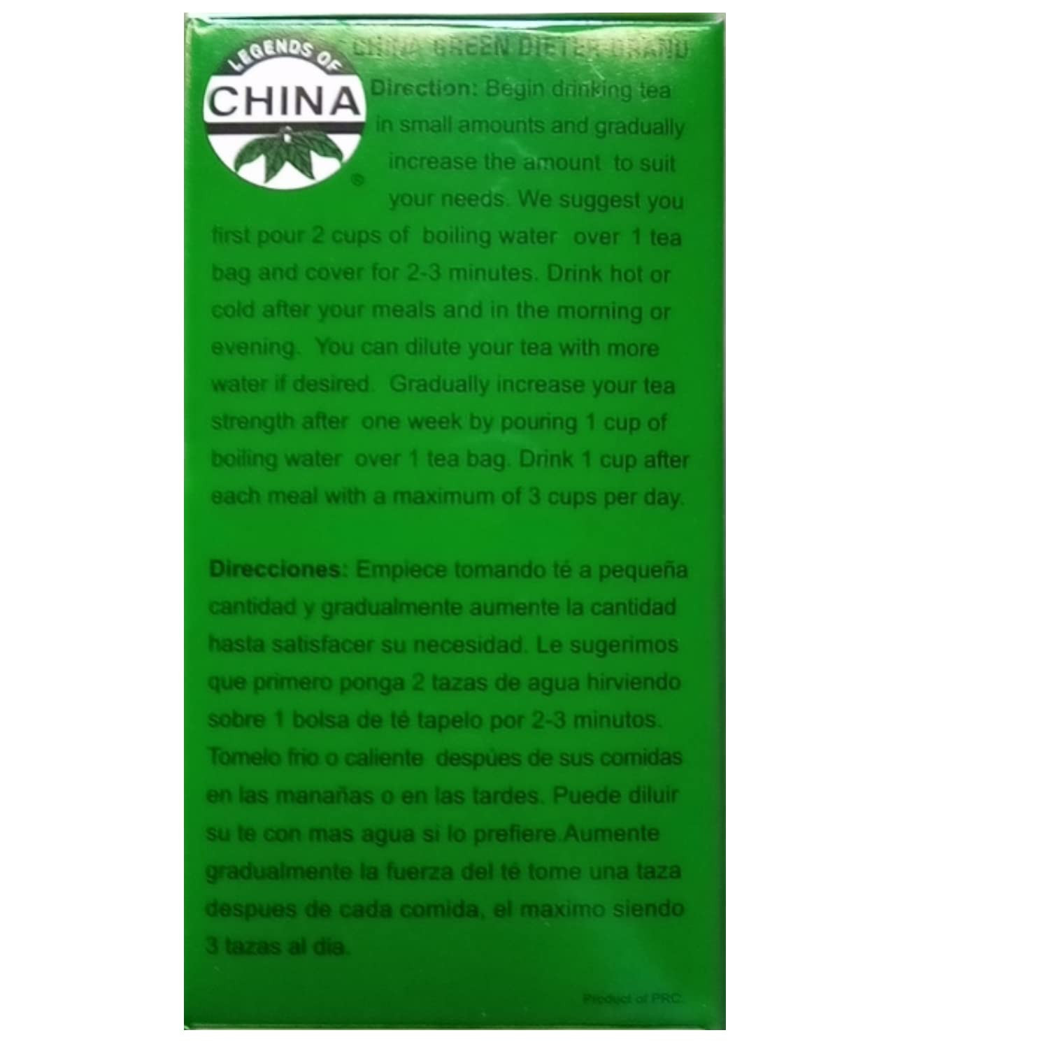 China Green Dieters Tea Caffeine Free, 2.12 Oz, 30 Count