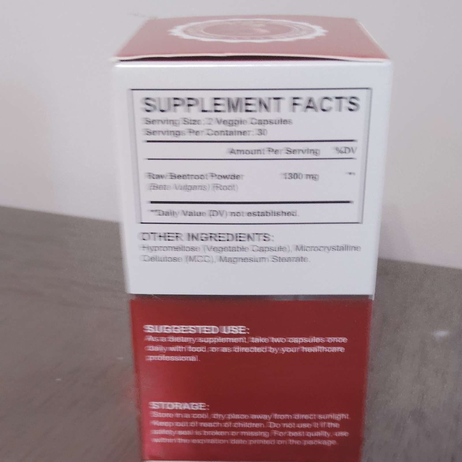 OneBtanicl Beet Root Capsules 1300 mg Heart Health Energy Support 60 Vegan