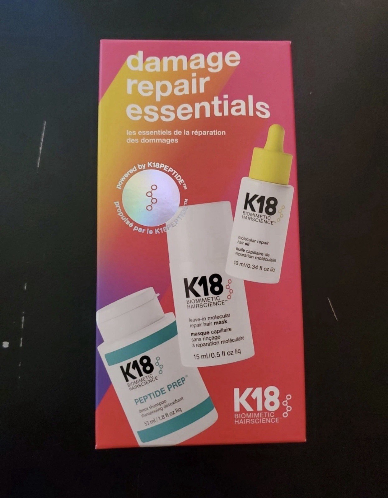 K18 Biomimetic Hairscience Mini Damage Repair Essentials Hair Set Peptide Oil