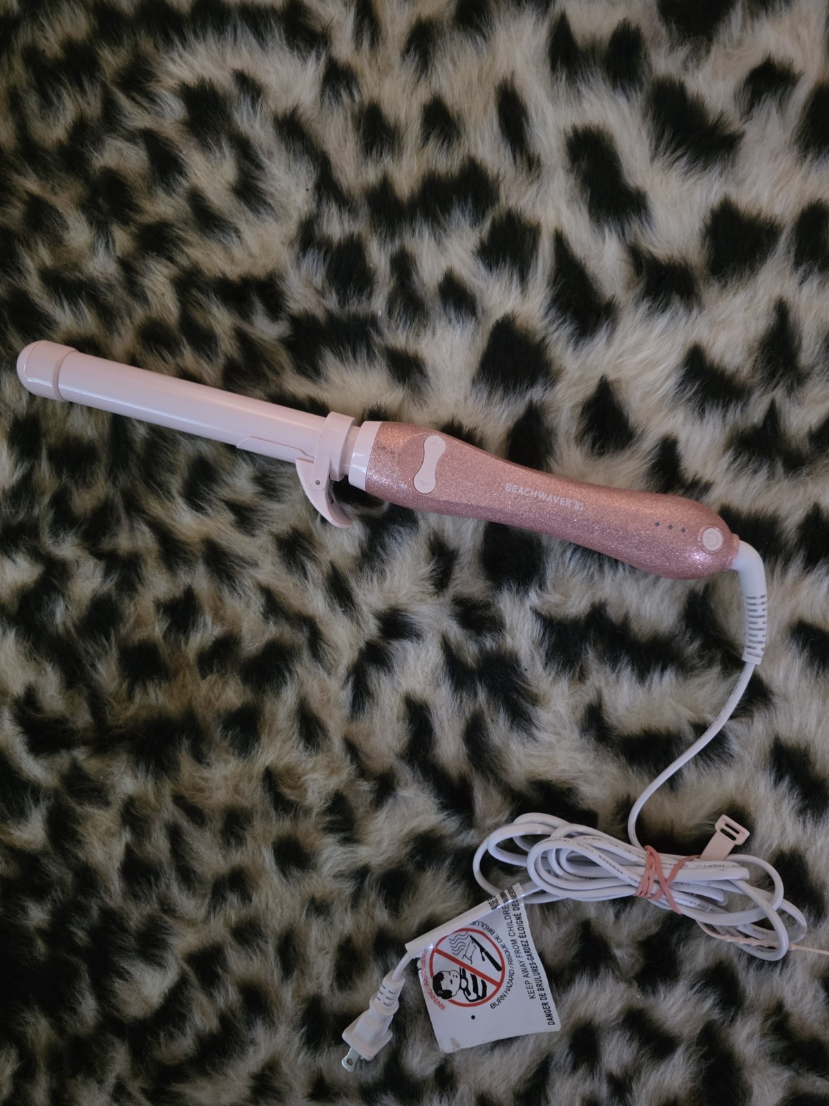 Beachwaver B1 Rotating Curling Iron 1 in Ceramic Barrel 410°F Pink 3 Heat