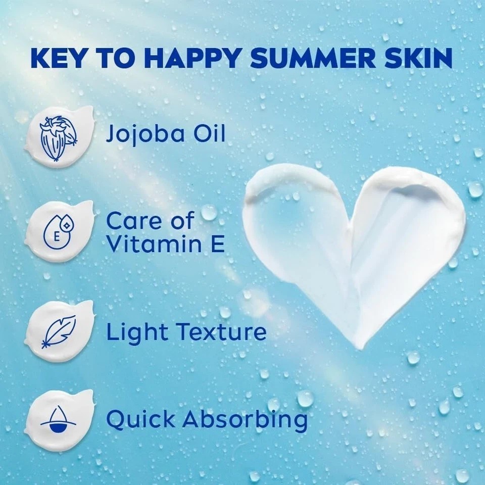 Nivea Soft Light Moisturizer For Face Hand & Body Instant Hydration, 300ml+100ml