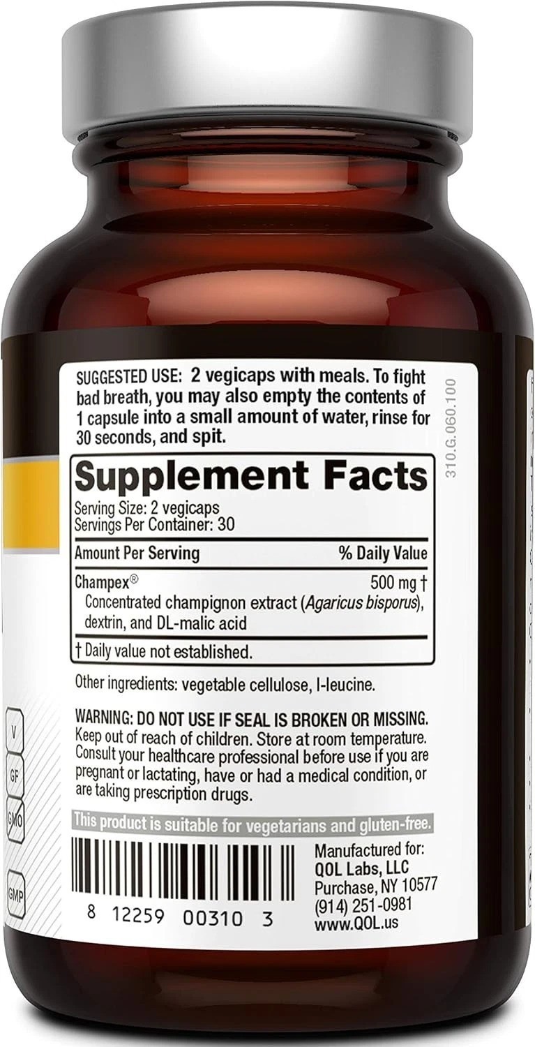 Advanced Detox Support with Deodorex: 60 Caps to Eliminate Body Odor & Breath