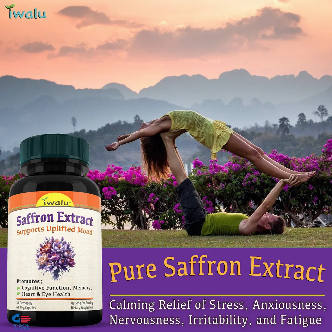 Saffron 30Mg | Best Supplement Capsule Pill Men Women FREE SHIP