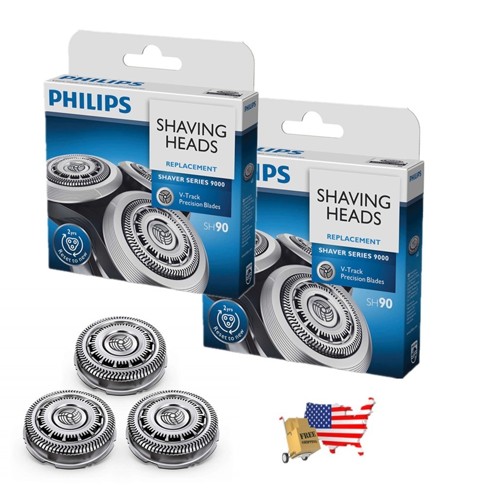 2 Pack Philips Norelco SH90/62 Shaver Series 9000 Replacement Head New