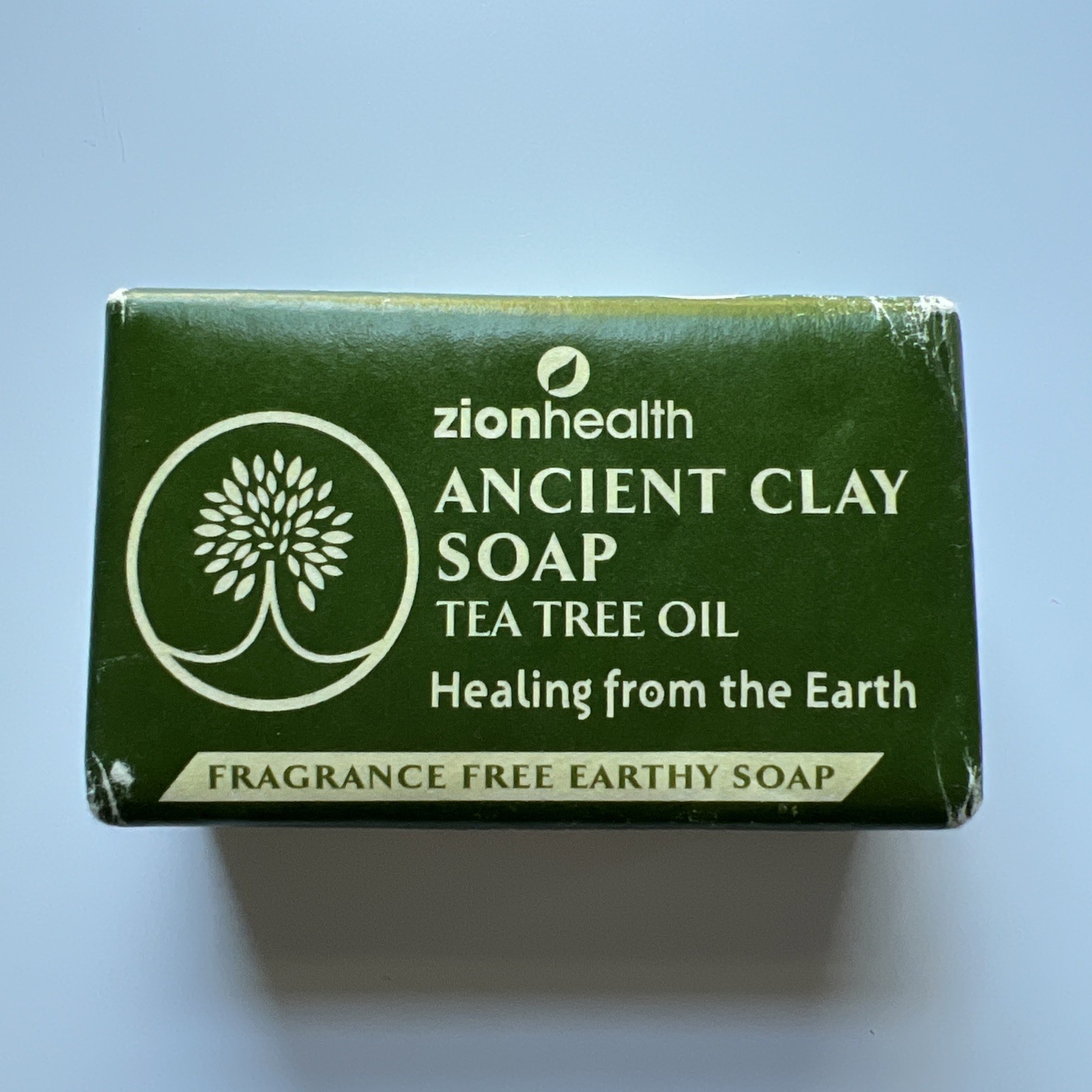 Zion Health Ancient Clay Soap with Tea Tree Oil Fragrance-Free 6 oz Bar Soap