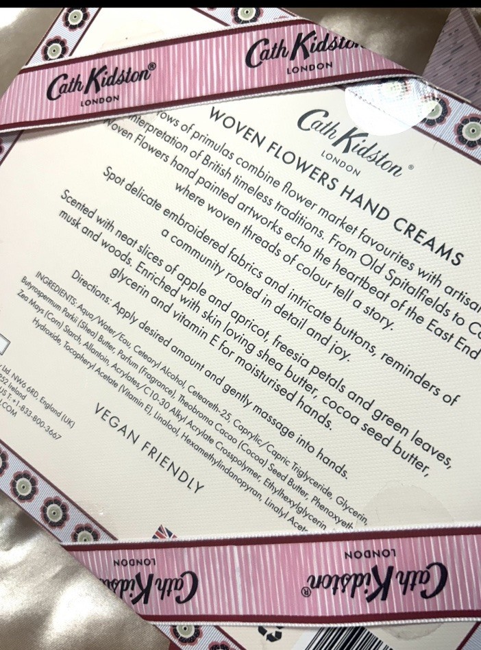 Cath Kidston Woven Flowers Hand Cream Gift Set 3x100mL NEW UK
