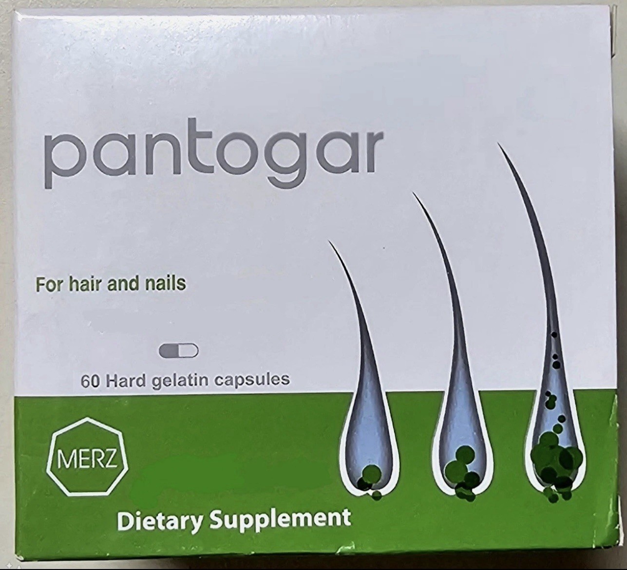 Pantoger 60 capsules for hair and nails – Made in Egypt – Exp 03/2028