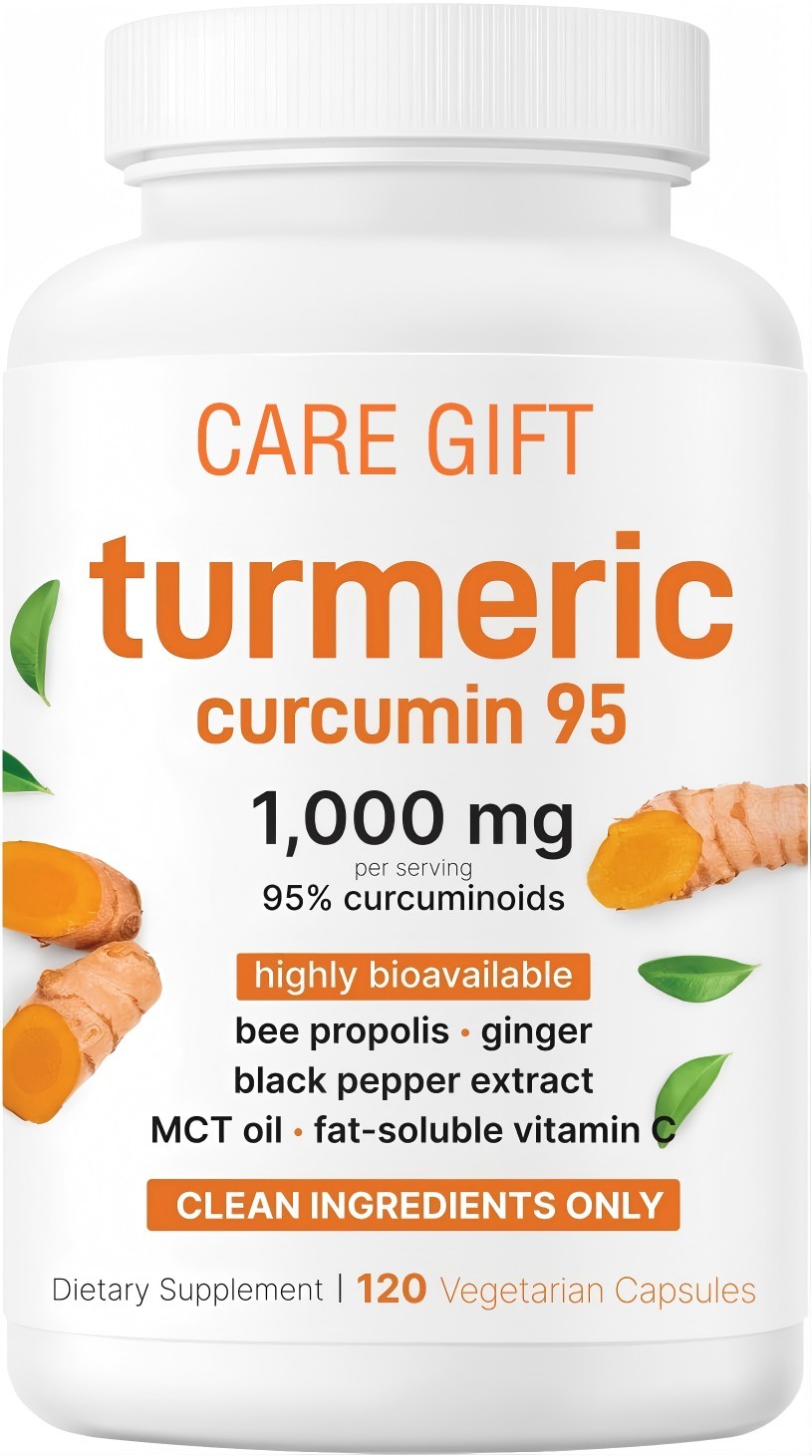 Pure Turmeric Curcumin 1000mg | 95% Curcuminoids| Joint Support | 120 Veg Caps