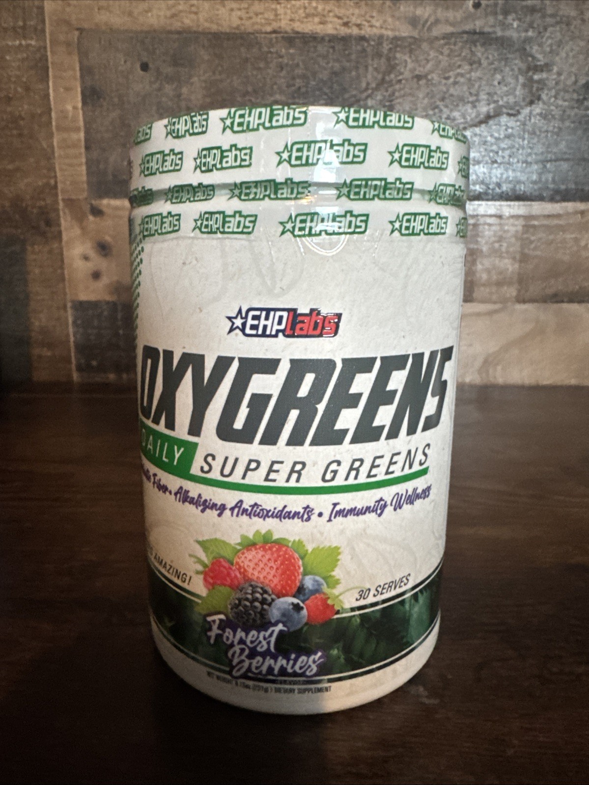 EHPlabs OxyGreens Super Greens Powder Forest Berries Flavor Sealed Exp 12/25