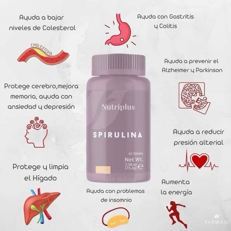 FARMASI – NUTRIPLUS SPIRULINA Dietary Supplements Tablet 60pcs