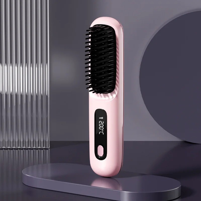 Hot Cordless Rechargeable Mini Hair Straightener – Go Brush Pro Numoya Wand