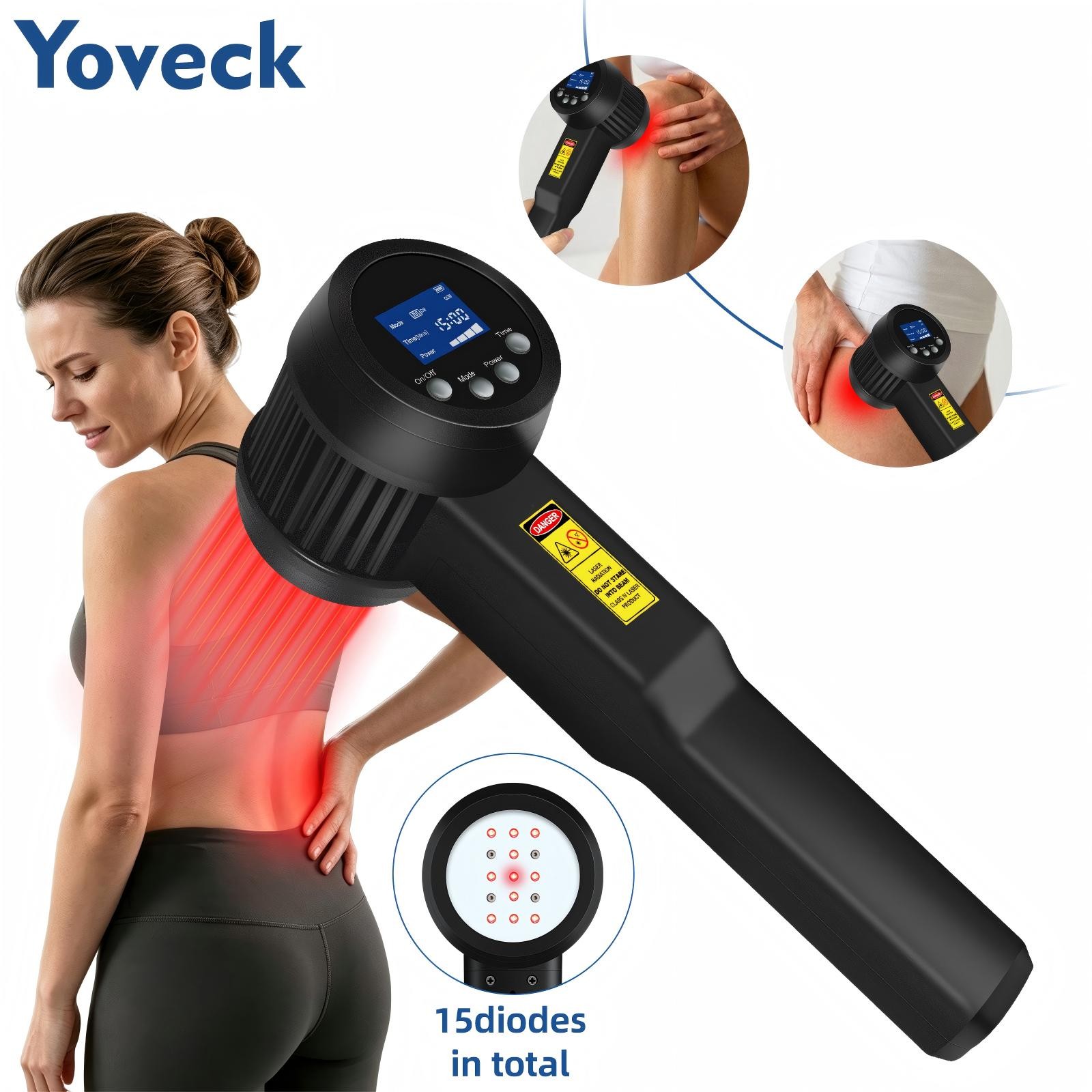 305W Laser Therapy Red and NIR Light for Pain Relief with Super Pulsed 808 905nm