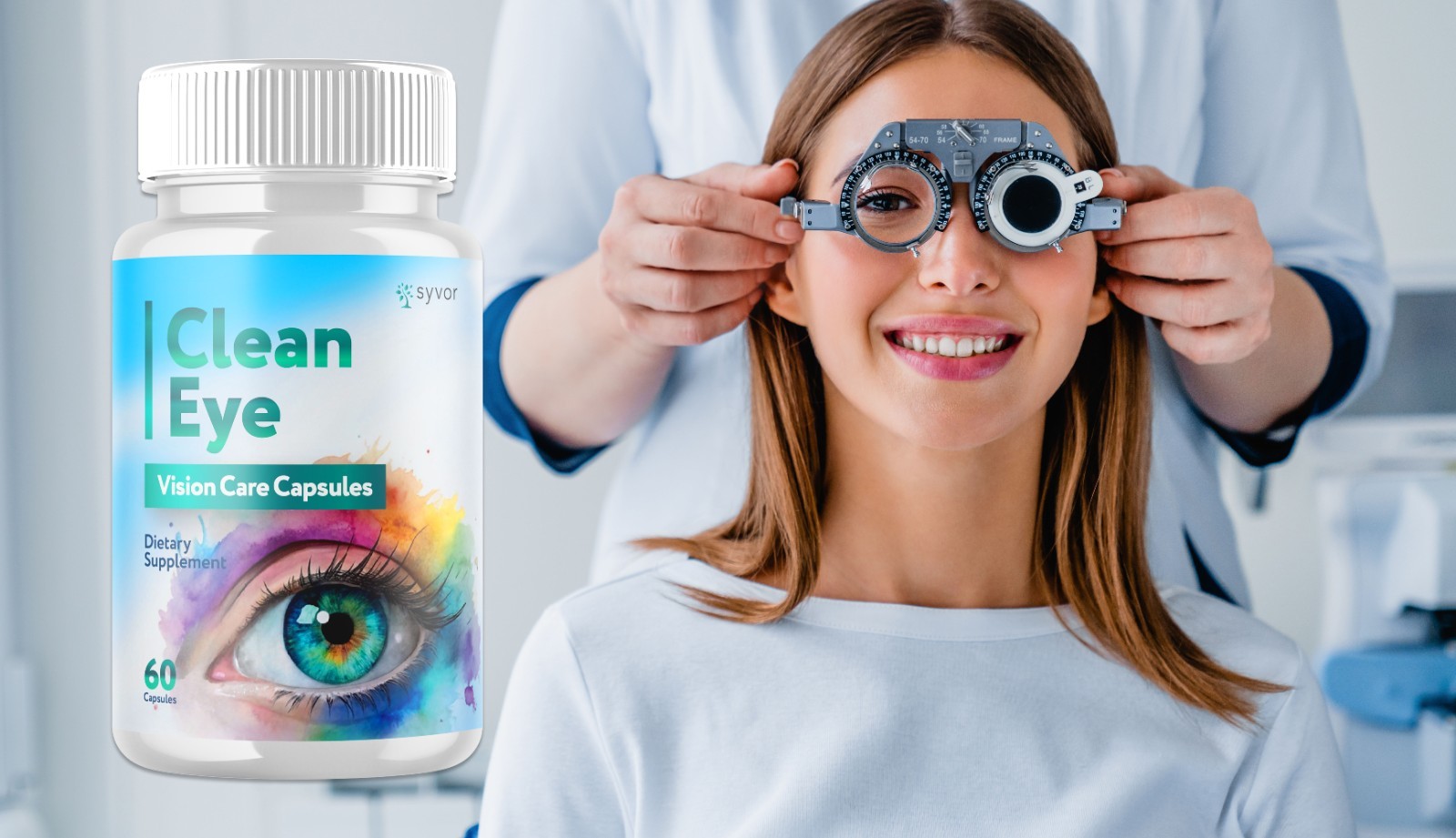 (5 Pack) Clean Eye Advanced Support For Healthy Eye Vision CleanEye 300 Capsules