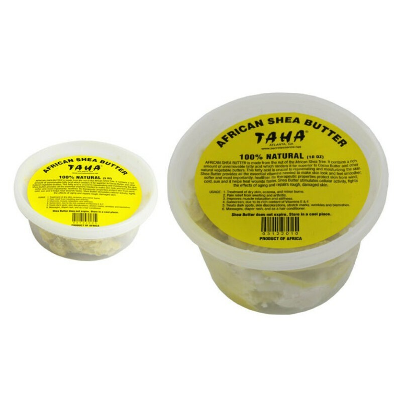 TAHA 100% NATURAL AFRICAN SHEA BUTTER SOLID CHUNK ROCK PURE/ORGANIC/RAW