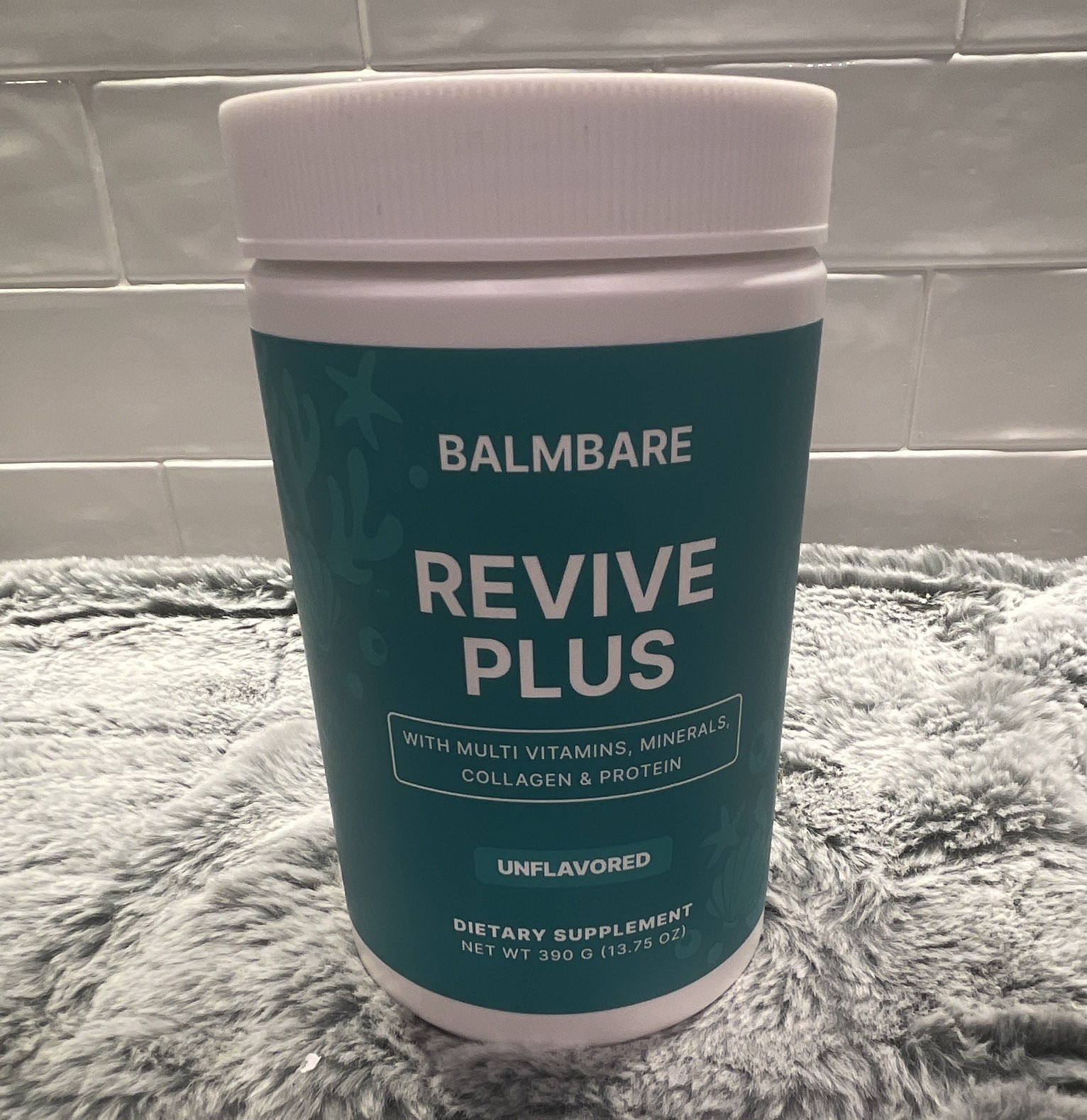 Balmbare Revive Plus Collagen Powder Unflavored 13.75oz Exp 2027-10-12