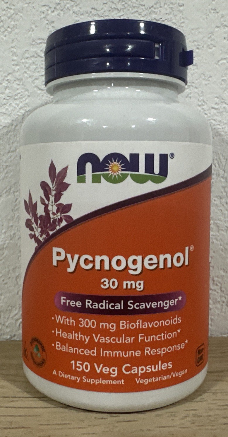 NOW FOODS Pycnogenol 30 mg 150 Veg Capsules Exp Date 09/2027