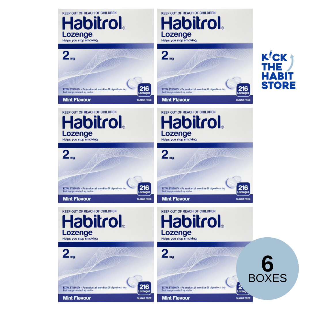 Habitrol Lozenge 2mg Mint 1296 Pieces 6 Boxes Sugar Free – Nicotine Quit Smoking