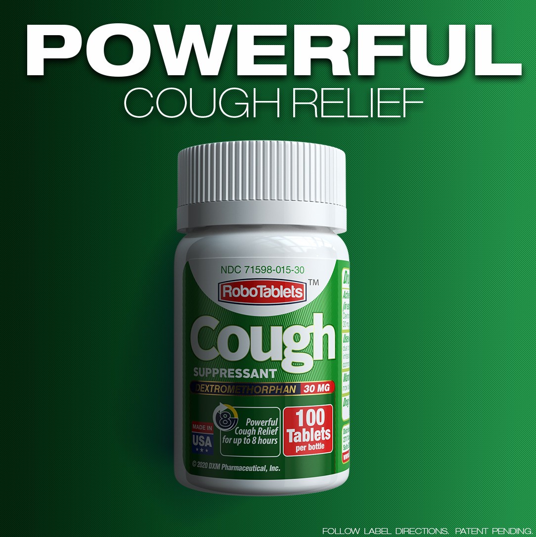 9 PACK Cough Suppressant 100 Tablets 30mg Dextromethorphan