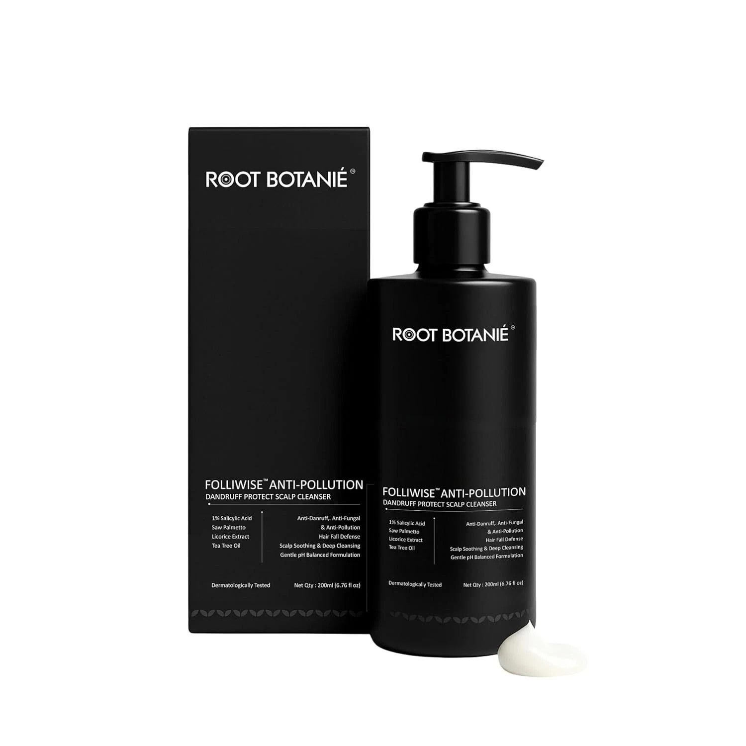 FOLLIWISE Anti Dandruff & Anti Pollution Shampoo Men & Women 200ml