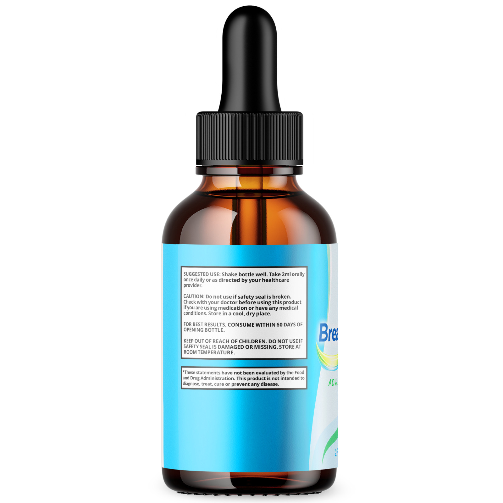 (2 Pack) BreathEaseX Drops Advanced Lungs Support Breath EaseX 60 Servings