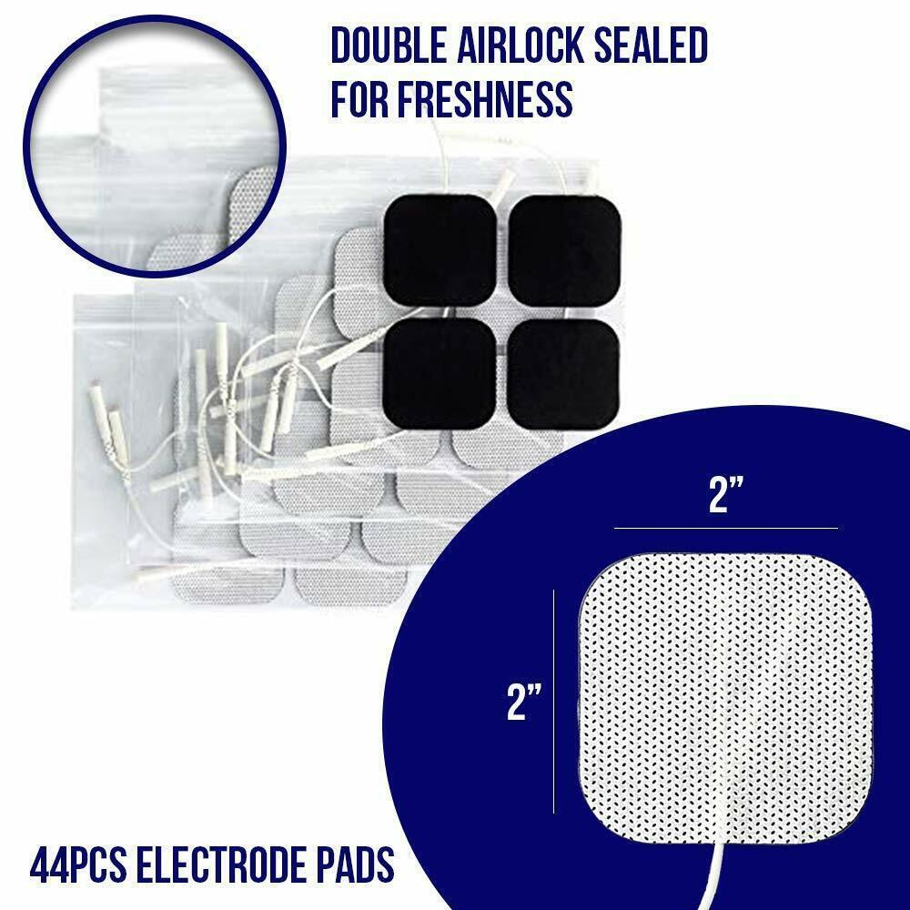 TENS Electrode Pads EMS Replacement Unit 7000 3000 2×2 Muscle Stimulator BULK