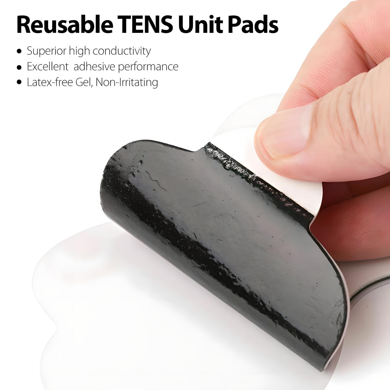 50 X Snap On Replacement Electrode Pads Bulk Fits For Tens Unit Therapy Massager